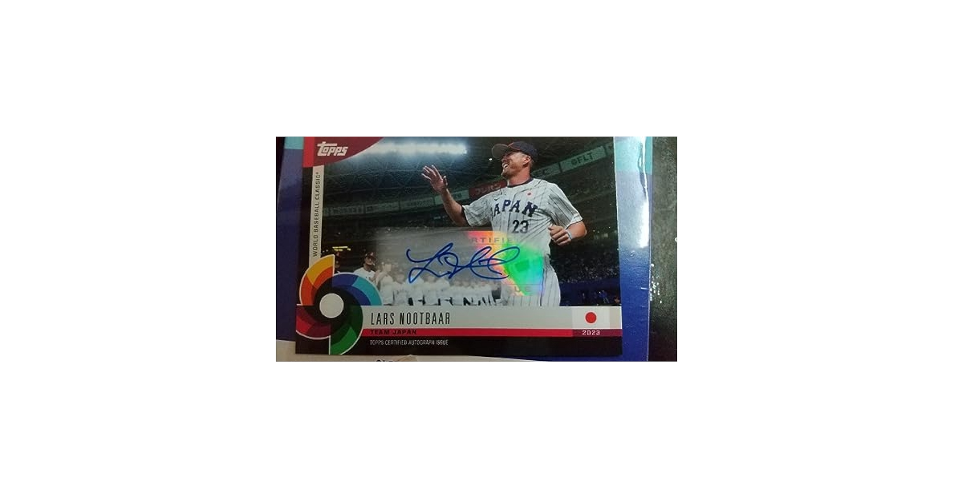 2023 Topps WBC ラーズ ヌートバー レリック 直筆サインカード Topps 2023 WBC ラーズヌートバー 直筆サイン auto 侍ジャパン